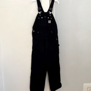 Carhartt NWOT Black R01 Work Overalls Size 34 x 32